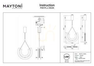 Lampa wisząca MAYA P091PL-L18G3K Maytoni small 7