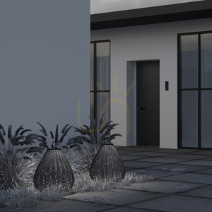 Lampa solarna ogrodowa Maytoni Plet OSL599FL-L5B3K1 czarny rattan 61 cm 3000 K small 9
