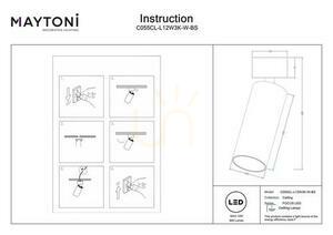 Plafon FOCUS LED C055CL-L12W3K-W-BS Maytoni small 7