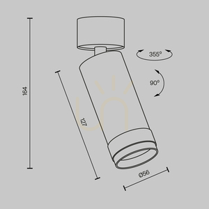 Plafon FOCUS ZOOM C055CL-L12W3K-Z-W Maytoni small 8