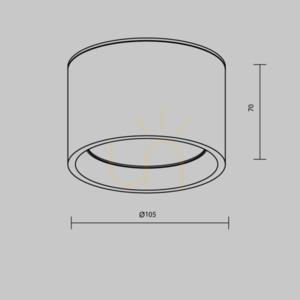 Plafon HYDRA C090CL-10W3K-MG IP44 Maytoni small 6