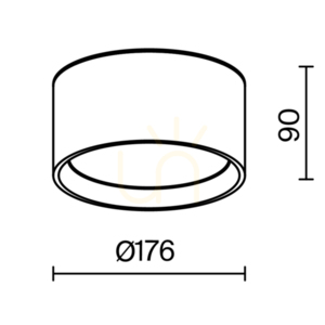 Plafon HYDRA C090CL-15W3K-B IP44 Maytoni small 8