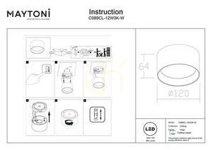 Plafon VEGA C089CL-12W3K-W Maytoni small 6