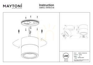 Reflektor sufitowy LED Maytoni Yin C084CL-15W3K-D-B czarny, 15 W, 3000 K small 7