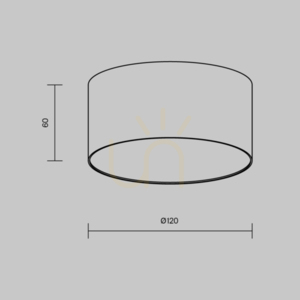 Plafon ZON C032CL-12W3K-RD-MG Maytoni small 7