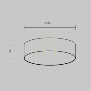 Plafon ZON C032CL-24W3K-RD-W Maytoni small 8