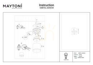 Plafon PAULINE C087CL-GX53-B IP44 Maytoni small 6