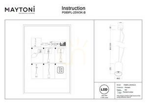 Lampa wisząca EFIR P089PL-25W3K-B Maytoni small 7