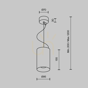 Lampa wisząca EFIR P089PL-25W3K-MG Maytoni small 8