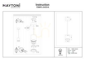Lampa wisząca POLAR P088PL-GX53-B Maytoni small 12