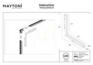 Lampa do szynoprzewodów BASIS ANGLE TR102-24W4K-W Maytoni small 6