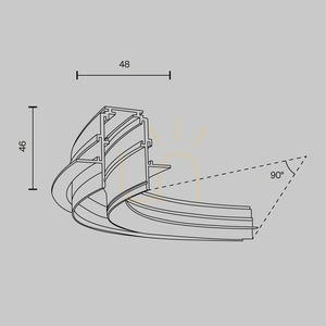 łącznik do szynoprzewodów EXILITY TRA044-angle.12B Maytoni small 6