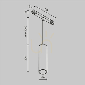 Lampa wisząca do szynoprzewodów FOCUS LED TR041-2-12W3K-W Maytoni small 7
