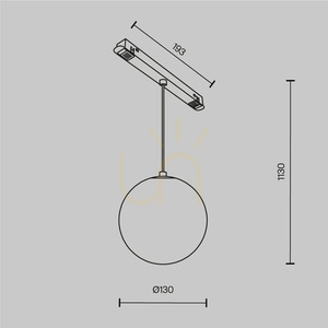 Lampa wisząca do szynoprzewodów LUNA TR039-4-5W3K-WW-DS-1 Maytoni small 6