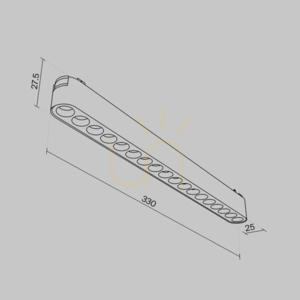 Lampa do szynoprzewodów POINTS TR082-1-18W4K-M-W Maytoni small 7