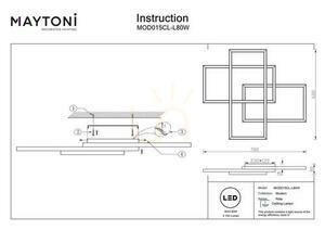 Plafon RIDA MOD015CL-L80W Maytoni small 5