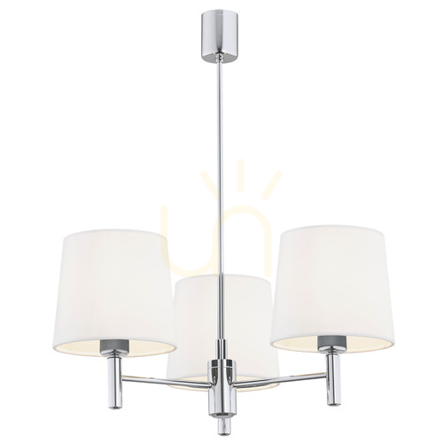 Sprawdź Żyrandol Argon BOLZANO PLUS 6114 biały chrom welur E27 3x1W IP20