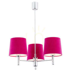Żyrandol Argon Bolzano 1382 różowy chrom 3xE27 IP20 small 0