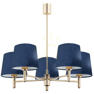 Lampa Wisząca Argon Ponte 2086 Granatowa 5xE27 Welurowa IP20 0 Lampa Wisząca Argon Ponte 2086 Granatowa 5xE27 Welurowa IP20 small 0