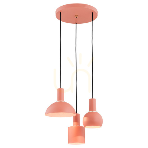Sprawdź Lampa Wisząca ARGON SINES 1469 3xE27 Niebieska Koralowa Stal Mosiądzowana