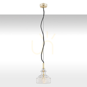 Lampa Wisząca Argon Cruz Transparentna Mosiądz E14 4198 0 Lampa Wisząca Argon Cruz Transparentna Mosiądz E14 4198 small 0