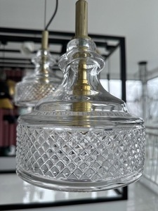 Lampa wisząca Argon Cruz transparentna kryształowa 3xE14 1462 small 1