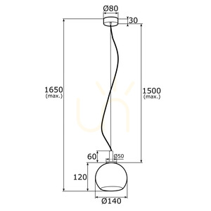 Lampa wisząca ARGON OVIEDO transparentna kryształowa 4200 small 3