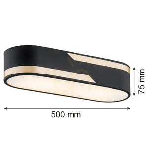 Plafon Argon TONI 6001 biały 3xE27 IP20 plexi stal 500 mm small 2
