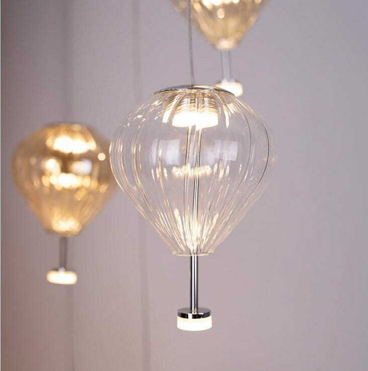 Obejrzyj Lampa wisząca Max Light Palloncini P0526D 11-punktowa chrom szkło bursztynowe dymione białe Lampa wisząca Max Light Palloncini P0526D 11-punktowa chrom szkło bursztynowe dymione białe
