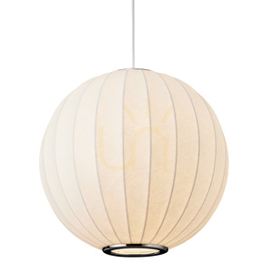 Lampa wisząca SILK biała 40 cm small 5