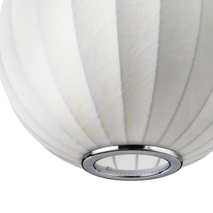 Lampa wisząca SILK biała 40 cm small 9