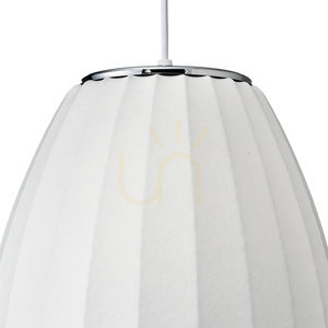 Lampa wisząca SILK BARREL biała 60 cm 9 Lampa wisząca SILK BARREL biała 60 cm small 9