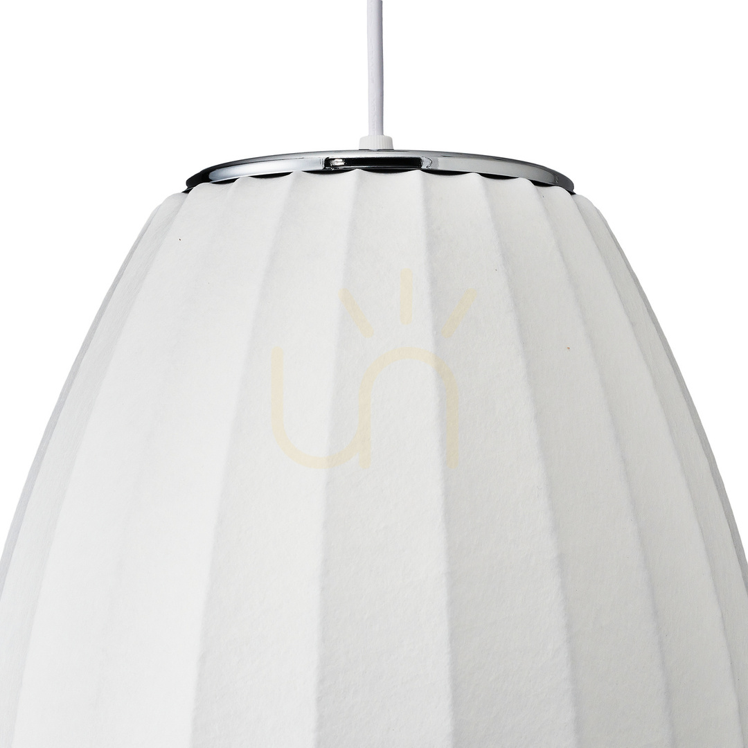 Pokaż Lampa wisząca SILK BARREL biała 60 cm Lampa wisząca SILK BARREL biała 60 cm
