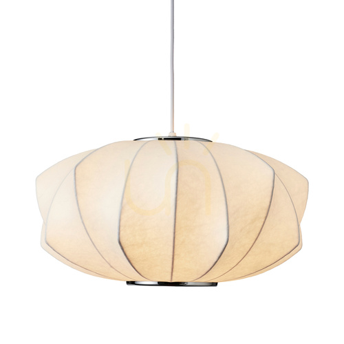 Sprawdź Lampa wisząca SILK V-shape biała 45 cm