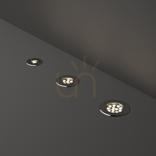 Sprawdź Oprawa wpuszczana najazdowa Ideallux FLOOR 255651 LED 3,5W IP67 srebrna 9 cm