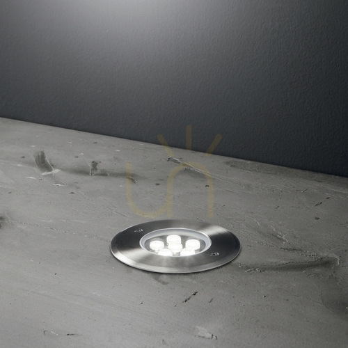 Sprawdź Oprawa wpuszczana najazdowa Ideallux FLOOR 255682 LED 12W IP67 14 cm srebrna