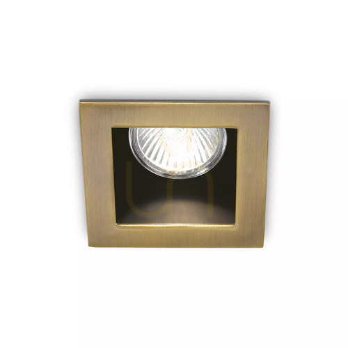 Sprawdź Oprawa wpuszczana Ideallux Funky 083247 GU10 1x50W mosiężna 9 cm