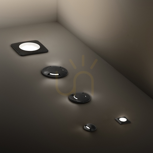 Sprawdź Oprawa wpuszczana Ideallux WAY 120249 czarna GU10 1x6W IP67 Ø9 cm