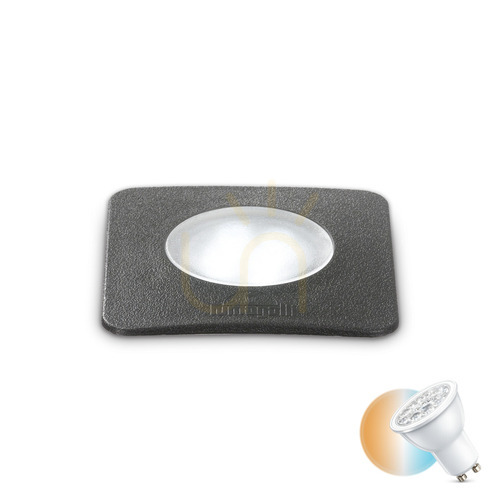 Sprawdź Oprawa wpuszczana zewnętrzna Ideallux WAY 120317 czarna GU10 IP67 9 cm