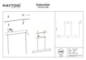 Lampa wisząca STEP P010PL-L23B Maytoni small 6
