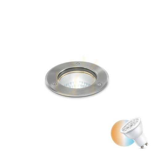 Sprawdź Oprawa wpuszczana Ideallux PARK 032832 srebrna GU10 IP67 12 cm
