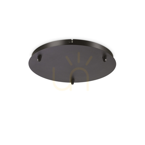 Sprawdź Maskownica sufitowa Ideallux ROSONE 285603 czarna metalowa 30 cm