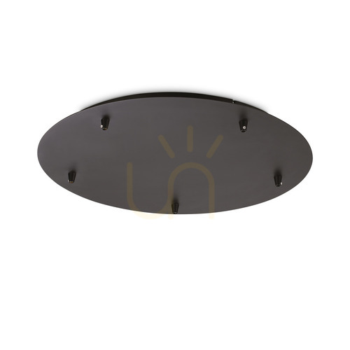 Sprawdź Rozeta sufitowa Ideallux ROSONE 285658 czarna metalowa 46 cm