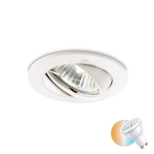 Oprawa wpuszczana Ideallux SWING 083179 biała GU10 1x28W 8,2 cm