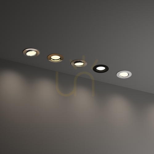 Sprawdź Oprawa wpuszczana Ideallux Swing 083148 GU10 1x28W nikiel 8,2 cm