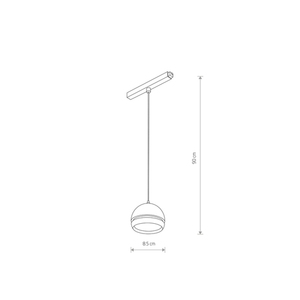 Lampa Wisząca Do Szynoprzewodów LVM SLOT LED 8W 4000K 10654 Nowodvorski small 1