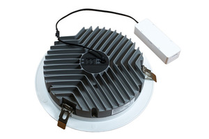 Oprawa wpuszczana LED Downlight 28W/38W 3000K/3400K/4000K  fi 275mm 230V biały / aluminium tworzywo small 3
