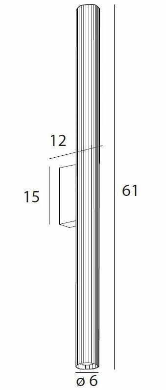 Pokaż Kinkiet Max Light Fayette W0365 czarny 61 cm LED 12W 3000K IP44 Kinkiet Max Light Fayette W0365 czarny 61 cm LED 12W 3000K IP44