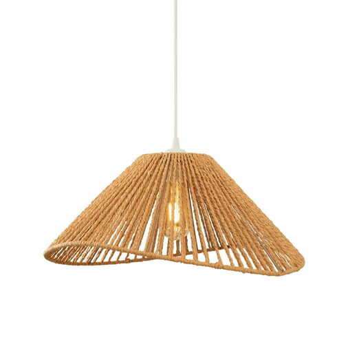 Sprawdź Lampa wisząca Max Light Amalfi P0577 biała 45 cm pleciony papier