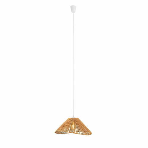 Sprawdź Lampa wisząca Max Light Amalfi P0577 biała 45 cm pleciony papier